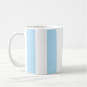Mug Bleu, Blancs, Motif rayé (Gauche)