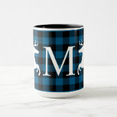 Mug Bleu Bleu Bleu Bleu Bleuet à bille Cocher Plaid (Centre)