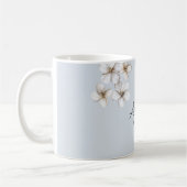 Mug Bleu Bleu Bleu Papillon Floral (Gauche)
