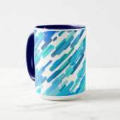 Mug Bleu bleu cool Turquoise Marine (Devant gauche)