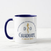 Mug Bleu bleu Ostéopathie Médicale de l'école (Gauche)