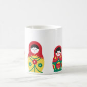Mug Bleu bleu rouge jaune blanc vert poupée russe (Centre)