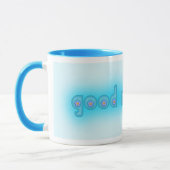 Mug Bleu bonjour (Gauche)