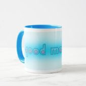 Mug Bleu bonjour (Devant gauche)