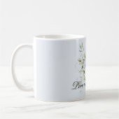 Mug Bleu Céleste Floral Blanc (Gauche)