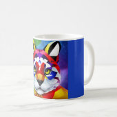 Mug bleu chat d'Alexandre (Devant droit)