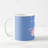 Mug Bleu Chic En Lunettes De Soleil Roses (Gauche)