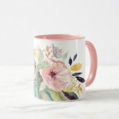 Mug Bleu citrouille chute d'eau couleur élégante autom (Devant droit)