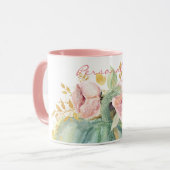 Mug Bleu citrouille chute d'eau couleur élégante autom (Devant gauche)