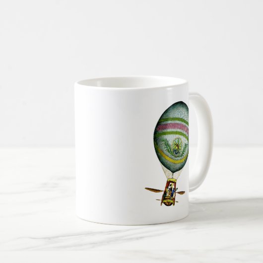 Mug Bleu clair à air chaud (Devant droit)