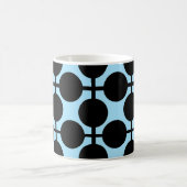 Mug Bleu clair avec géométrique noir (Centre)