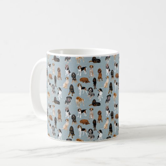 Mug Bleu clair de conhale (Devant gauche)