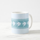 Mug Bleu clair Frappe d'angelfish (Devant droit)