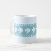 Mug Bleu clair Frappe d'angelfish (Devant gauche)