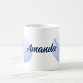 Mug Bleu clair Nature calme Oiseau Silhouette (Centre)