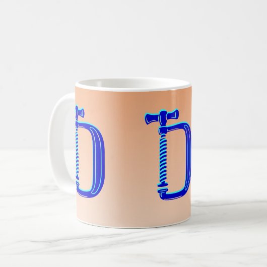 Mug Bleu Clamp en bois (Devant gauche)
