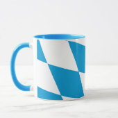 Mug bleu Combo avec drapeau de Bavière (Gauche)