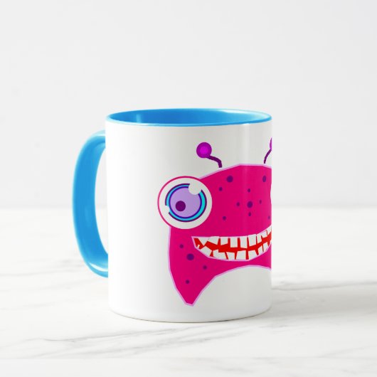 Mug Bleu Combo Scaryface Musique (Devant gauche)