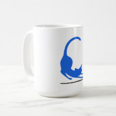 Mug Bleu commun de logo de chats (Devant gauche)