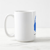Mug Bleu commun de logo de chats (Gauche)