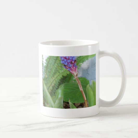 Mug Bleu cône fleur bromélique (Droite)