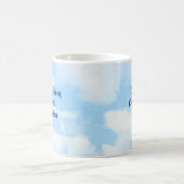 Mug Bleu Congrats Graduation Personnalisé Nom et année (Centre)