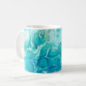 Mug Bleu créatif abstrait main peint arrière - plan, m (Devant gauche)