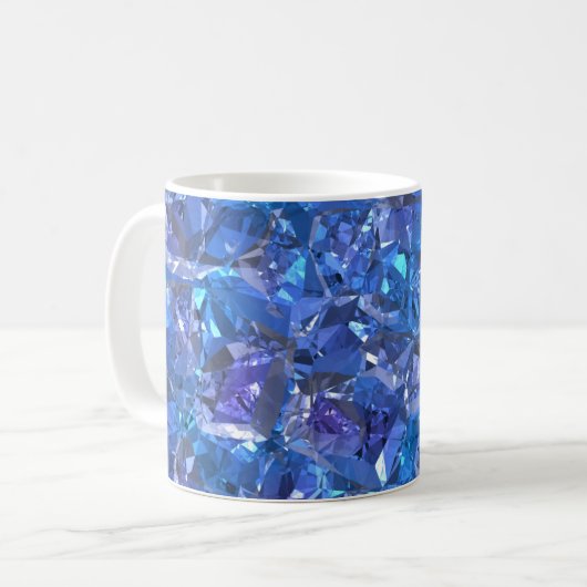 Mug Bleu cristal et violet (Devant gauche)