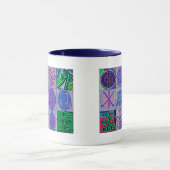 Mug Bleu curatif de Havenly des signes 12 de Reiki (Centre)