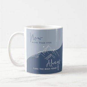Mug Bleu d'ardoise Prenez la route haute