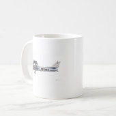 Mug Bleu de Cessna 172 Skyhawk (Devant gauche)
