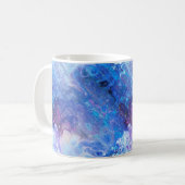 MUG BLEU DE CIEL ÉTOILÉ DE MARBRE DE NÉBULEUSE (Devant gauche)