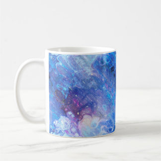 MUG BLEU DE CIEL ÉTOILÉ DE MARBRE DE NÉBULEUSE