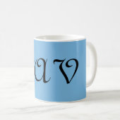 Mug Bleu de Cornflower (Devant droit)