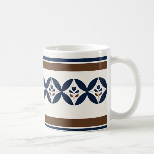 Mug Bleu de Delft simple (Droite)