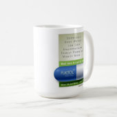 Mug bleu de fukitol (Devant droit)