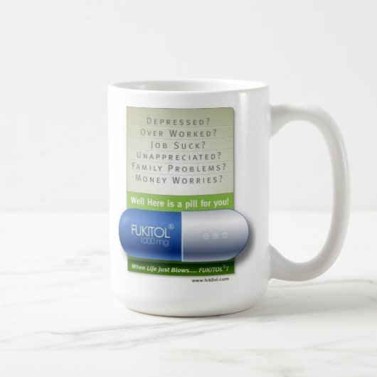 Mug bleu de fukitol (Droite)