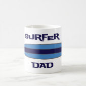 Mug Bleu de papa de surfer (Centre)