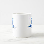 Mug Bleu de pentagone étoilé (Centre)