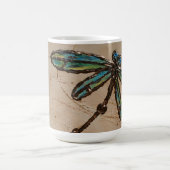 Mug Bleu de plage et vert libellule Flit (Centre)