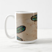 Mug Bleu de plage et vert libellule Flit (Gauche)
