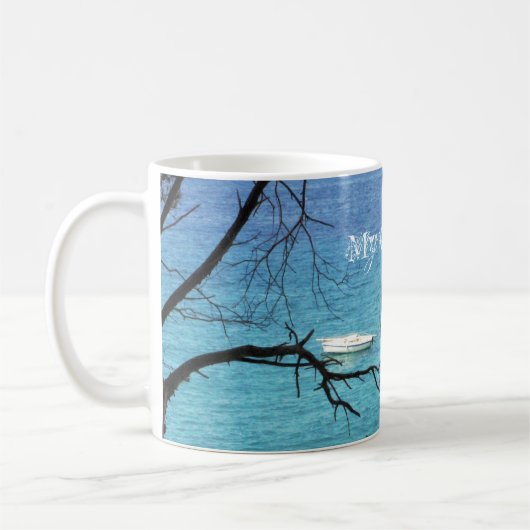 Mug bleu de Roche-un-bye par MaddyLane, Coff… - (Gauche)