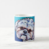 Mug Bleu de Shih Tzu (Centre)