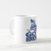 Mug Bleu Démangé De Neige (Devant gauche)