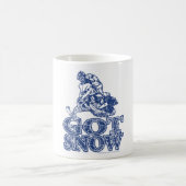 Mug Bleu Démangé De Neige (Centre)