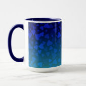 Mug Bleu des Coeurs en chute (Gauche)