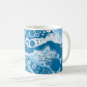 Mug Bleu Digital Pour Peinture Fluid Art Marbre (Devant droit)
