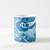 Mug Bleu Digital Pour Peinture Fluid Art Marbre (Centre)