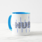 MUG BLEU D'INFIRMIÈRE (Devant gauche)