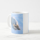 Mug Bleu d'ours blanc (Devant gauche)
